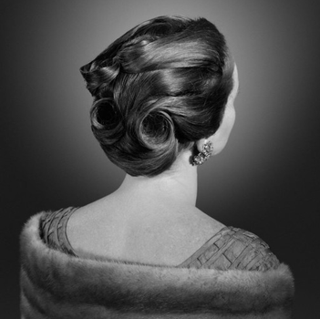 Another image from the Douglas exhibit at Zwirner: 'Hair, 1948,' an image from 2010. The artist is also known for using outmoded forms of technology in restaging scenarios.
